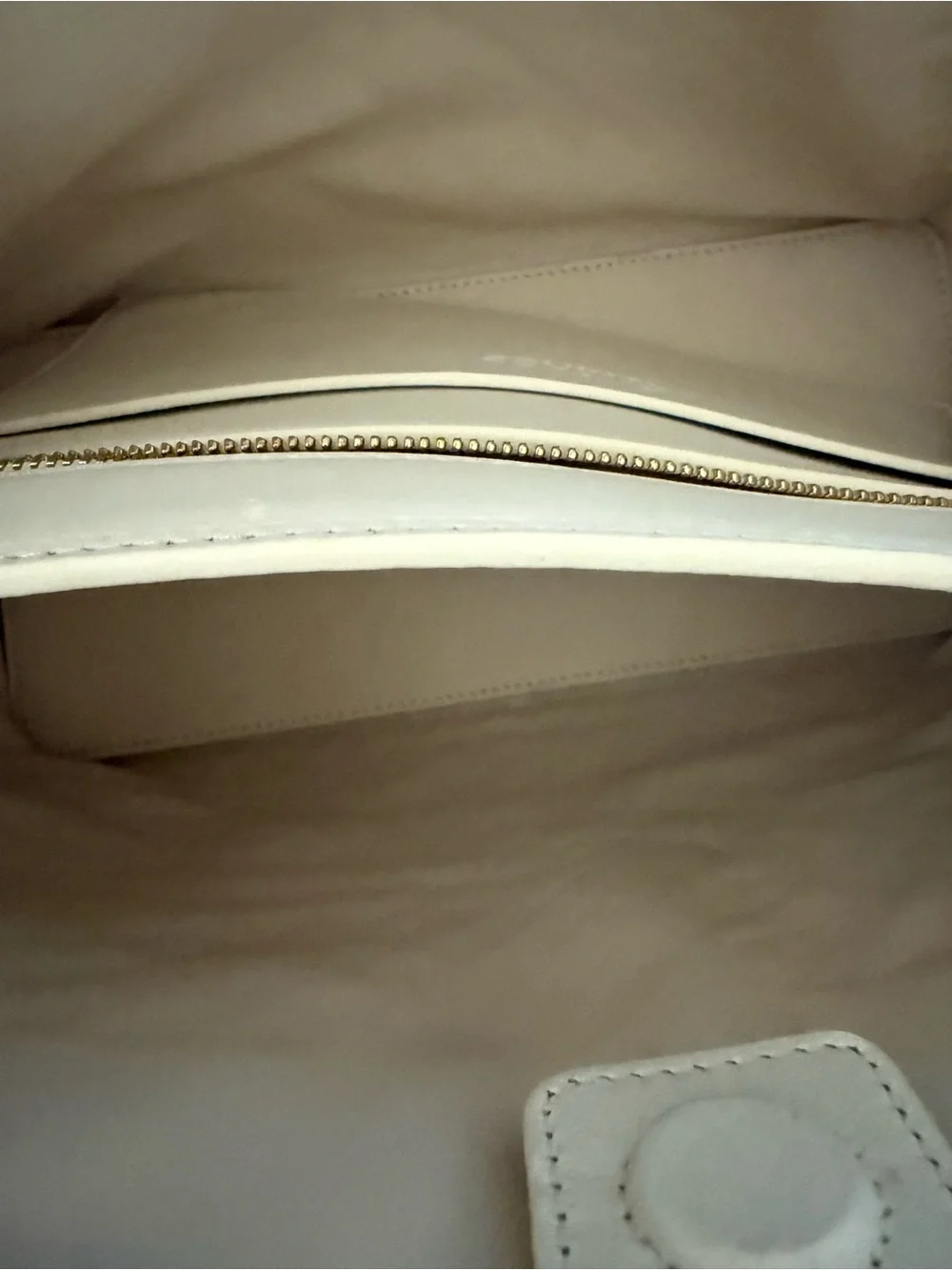 Quince Italian Leather Handwoven Large Satchel Bone - Picture 7 of 7